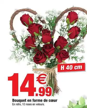 Bouquet en forme de cĆur