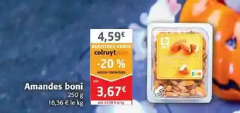 Colruyt Amandes boni offre