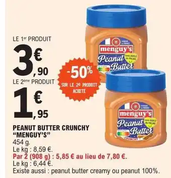 E.Leclerc Peanut butter crunchy offre