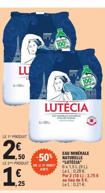 E.Leclerc Eau minérale naturelle offre