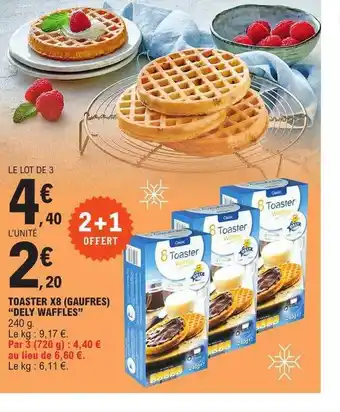 E.Leclerc Toaster x8 (gaufres) offre
