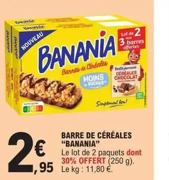 E.Leclerc Barre de céréales offre