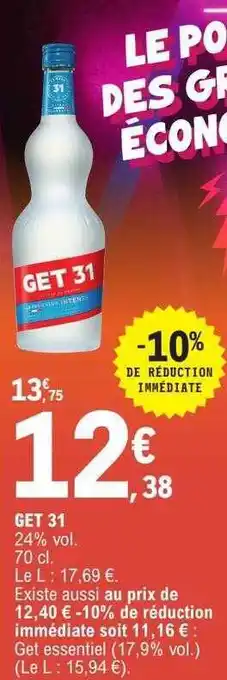 E.Leclerc Get 31 offre