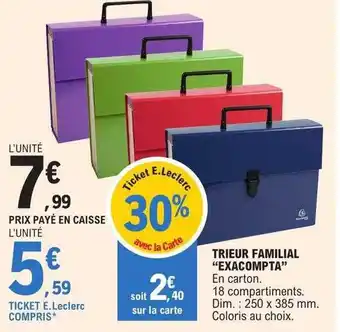 E.Leclerc Trieur familial offre