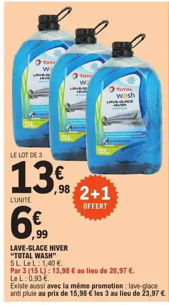 Lave-glace hiver