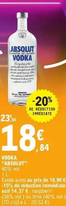 E.Leclerc Vodka offre