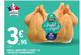 E.Leclerc Poulet jaune prêt à cuire x2 offre