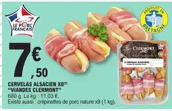 E.Leclerc Cervelas alsacien x8 offre
