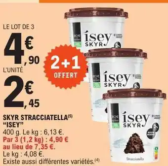 E.Leclerc Skyr stracciatella offre