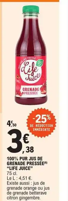 E.Leclerc 100% pur jus de grenade pressée offre