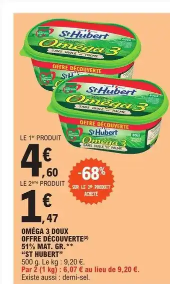 E.Leclerc Oméga 3 doux offre découverte 51% mat.gr. offre