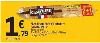 E.Leclerc Pâte feuilletée ou brisée offre