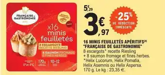 16 mini feuilletés apéritifs