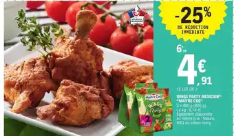 E.Leclerc Wings party mexicain offre