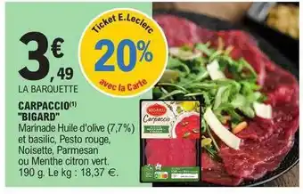 E.Leclerc Carpaccio offre