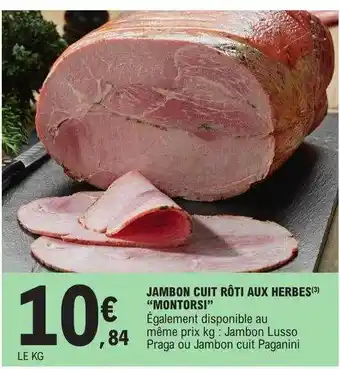 E.Leclerc Jambon cuit rôti aux herbes offre