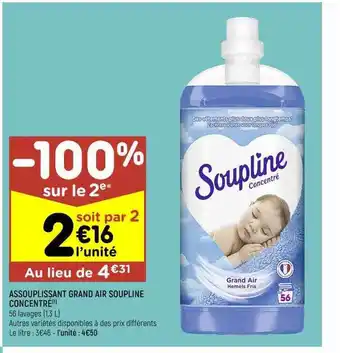 Assouplissant grand air soupline concentré