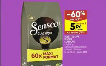 Leader Price Dosettes café senseo classique offre