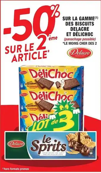 Cora x Carrefour La gamme des biscuits delacre et délichoc offre