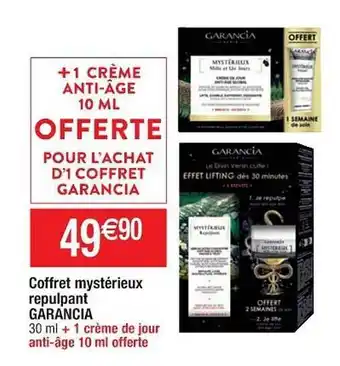 Coffret mystérieux repulpant garancia