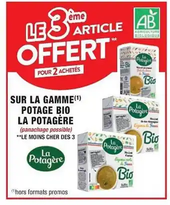 Cora x Carrefour La gamme potage bio la potagère offre