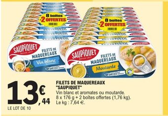 E.Leclerc Filets de Maquereaux Saupiquet offre