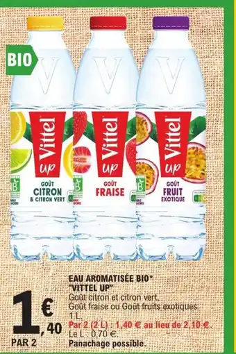 E.Leclerc Eau Aromatisée Bio Vittel Up offre