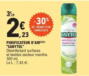 E.Leclerc Purificateur d'Air Sanytol offre