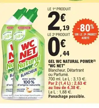 E.Leclerc Gel Wc Natural Power Wc Net offre