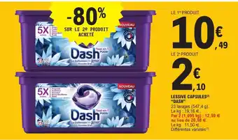 E.Leclerc Lessive Capsules Dash offre