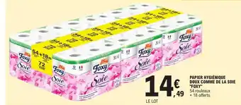 E.Leclerc Papier hygiénique Doux Comme de La Soie Foxy offre