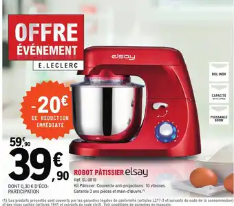 E.Leclerc Robot Pâtissier offre