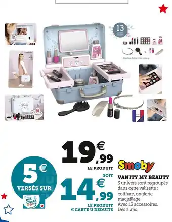 Hyper U Smoby vanity my beauty offre