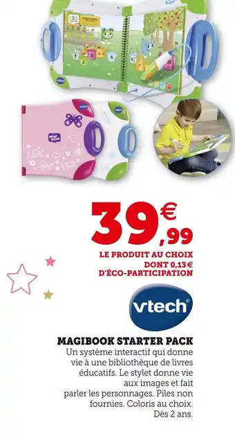 Hyper U Vtech magibook starter pack offre
