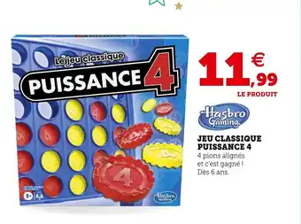 Super U Hasbro gaming jeu classique puissance 4 offre