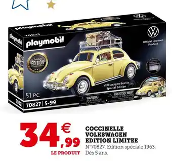 Hyper U Playmobil coccinelle volkswagen edition limitee offre
