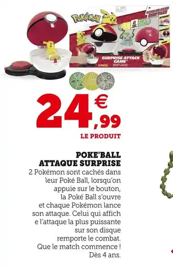 Hyper U Pokémon poke'ball attaque surprise offre