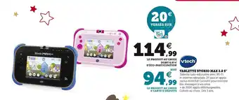Hyper U Vtech tablette storio max 2.0 5'' offre