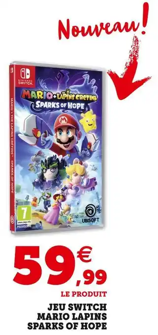 Hyper U Nintendo jeu switch mario lapins sparks of hope offre