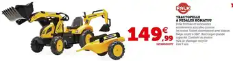 Falk tractopelle a pedales komatsu