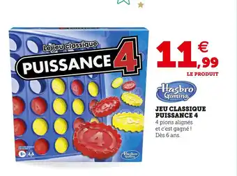 Hyper U Hasbro gaming jeu classique puissance 4 offre