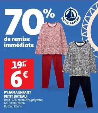 Pyjama enfant petit bateau