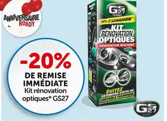 Roady Gs27 kit rénovation optiques* offre