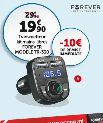 Forever transmetteur kit mains-libres