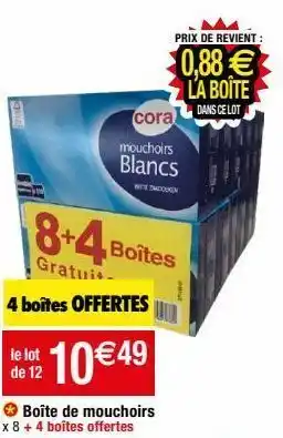 Migros Mouchoir cora offre