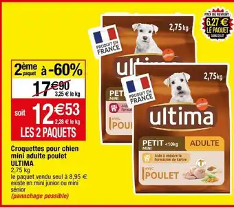 Migros Croquettes pour chien ultima offre