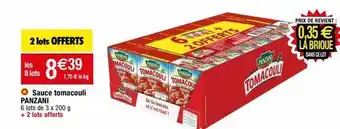 Migros Sauce tomate panzani offre