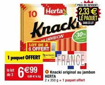 Migros Saucisses herta offre