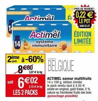 Migros Actimel offre