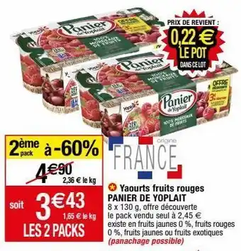 Migros Yaourt yoplait offre